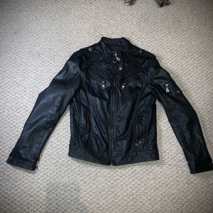 Beat up leather jacket